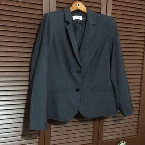 Size 14W Calvin Klein Grey Blazer